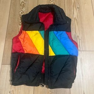 Puffer vintage mountain goat vest